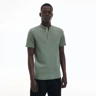 Koszulki męskie - Reserved Koszulka polo slim - Zielony - grafika 1