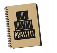 Notesy i bloczki - Ja jestem prawem, notatnik dla szefa, prezesa, notes, Sowia Aleja - miniaturka - grafika 1