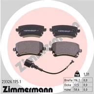 Klocki hamulcowe - ZIMMERMANN Klocki hamulcowe ZIMMERMANN 23326.175.1 23326177 23326.175.1 - miniaturka - grafika 1