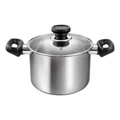 Garnki - Garnek ze stali nierdzewnej z pokrywką odpowiedni na indukcję 3 l Brava – Tescoma - miniaturka - grafika 1