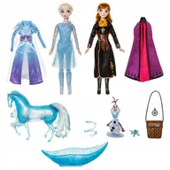 Lalki dla dziewczynek - Zestaw lalek Anna Elsa Nokk Olaf Akcesoria Frozen Kraina Lodu - miniaturka - grafika 1