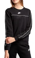 Bluzy damskie - Bluza damska Nike - Nierozpinana - Bez Kaptura - Czarna - Rozmiar M - CZ8336-010 - miniaturka - grafika 1