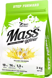 Sport Definition Mass Gainer 3000 g Vanilla (5902811815536) - Odżywki na masę - miniaturka - grafika 1