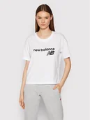 Koszulki i topy damskie - New Balance T-Shirt WT03805 Biały Relaxed Fit - miniaturka - grafika 1