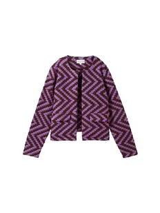 TOM TAILOR blezer damski, 34120 – wzór brązowy Mauve Structure, 3XL - Marynarki i żakiety damskie - miniaturka - grafika 1