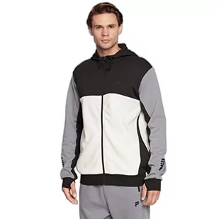 FILA Męska kurtka z kapturem RABAUL Slim fit Track Jacket, Moonless Night-Night Owl-Egret, S - Kurtki męskie - miniaturka - grafika 1