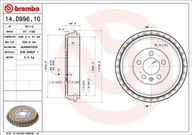 Bębny hamulcowe - Bęben hamulcowy Brembo 14.D996.10 - miniaturka - grafika 1