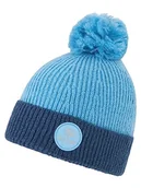 Czapki damskie - Ziener Iken czapka z pomponem dla dzieci, dzianina, podszewka polarowa, zawartość wełny Iken - miniaturka - grafika 1