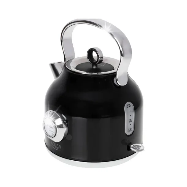 AD 1346 black Czajnik metalowy z termometrem 1,7L STRIX