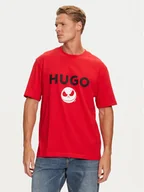 Koszulki męskie - HUGO T-Shirt 50537986 Czerwony Regular Fit - miniaturka - grafika 1