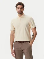 Koszulki męskie - Selected Homme Polo 16094575 Beżowy Regular Fit - miniaturka - grafika 1