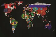 Puzzle - PUZZLE Polityczna Mapa Świata i Flagi + IMIĘ Pudełko 120 el. - miniaturka - grafika 1
