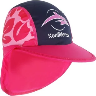 KONFIDENCE czapka dziecięca UV -6.5 hibiskus/różowy - Czapki dla dzieci - miniaturka - grafika 1