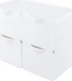 Przyborniki na biurko - Przybornik nabiurkowy 4 - komorowy biały - miniaturka - grafika 1