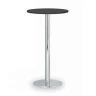Stoły i stoliki do biura - B2B Partner Stolik wysoki Olympo II, średnica 600 mm, chromowana podstawa, płyta Antracyt 423226 - miniaturka - grafika 1