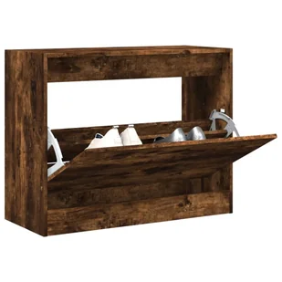 Szafka na buty dąb wędzony 80x34x63 cm materiał drewnopochodny - Szafki na buty - miniaturka - grafika 1