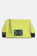 Torebki damskie - Trzykomorowa listonoszka NOBO Daisy limonkowa - Nobo - miniaturka - grafika 1