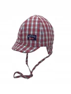 Czapki dla dzieci - Czapka dziecięca wiosenna Doll z troczkami i daszkiem 41 - miniaturka - grafika 1