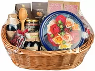 Zestawy upominkowe - Wiklinowy kosz prezentowy prezent na dzień mamy, dla kobiet - miniaturka - grafika 1