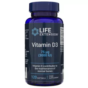 Witamina D3 3000 IU EU (120 kaps.) - Suplementy diety - miniaturka - grafika 1