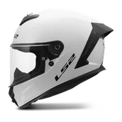 Kaski motocyklowe - Kask Integralny LS2 FF820 Rapid III Solid Złamany Biały GlossXS - miniaturka - grafika 1