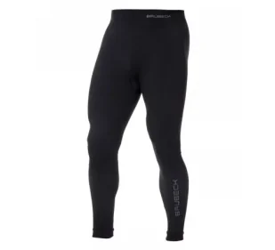 Legginsy Termoaktywne Męskie Brubeck EXTREME THERMO - Czarne - Spodnie sportowe męskie - miniaturka - grafika 1