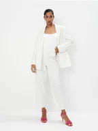 Spodnie damskie - Mohito - Eleganckie spodnie - beżowy - miniaturka - grafika 1