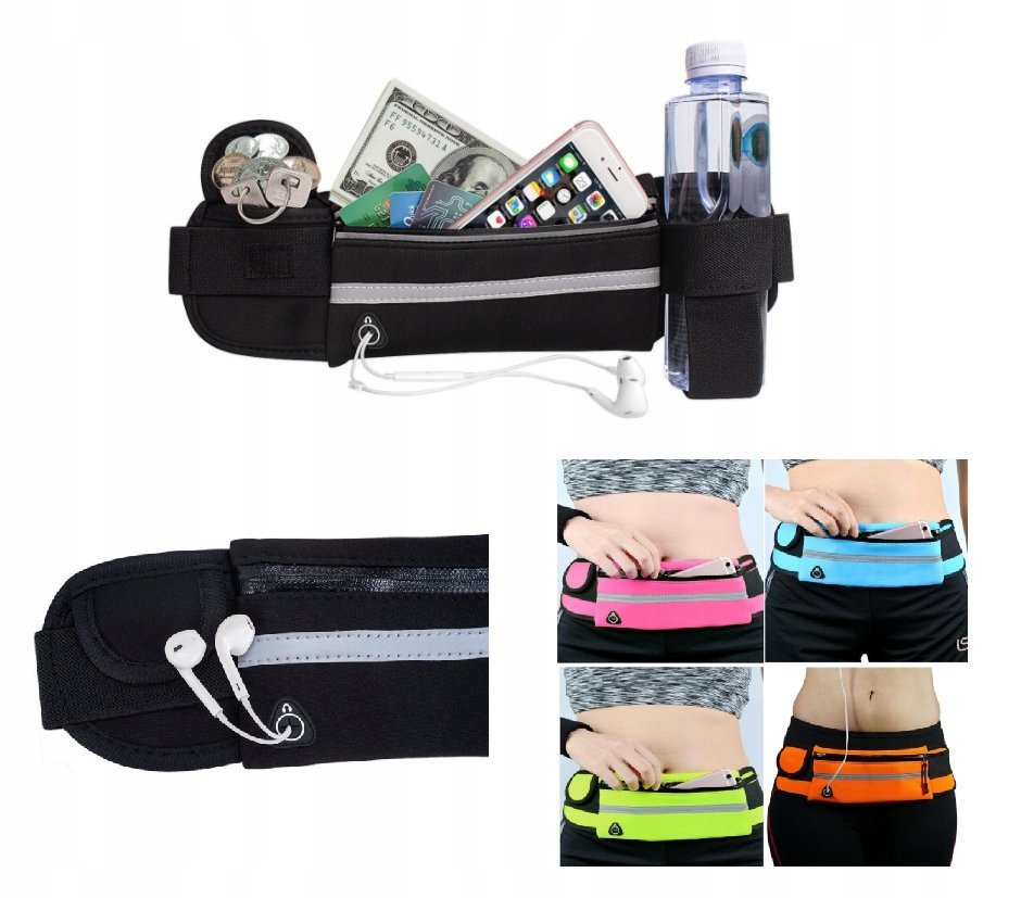 Nerka Pas Do Biegania Siłownia Fitness Niebieski