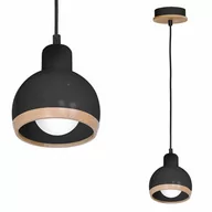 Lampy sufitowe - Milagro Lampa wisząca OVAL BLACK 1xE27 MLP7045 - miniaturka - grafika 1