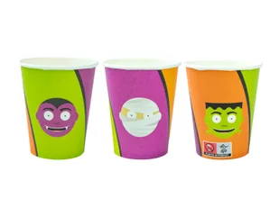 Kubeczki na Halloween Potworki - 250 ml - 6 szt. - Halloween - miniaturka - grafika 1