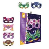 Zabawki kreatywne - Janod Zestaw kreatywny Mozaika Maski 7+, solution-bc-7144-0 - miniaturka - grafika 1