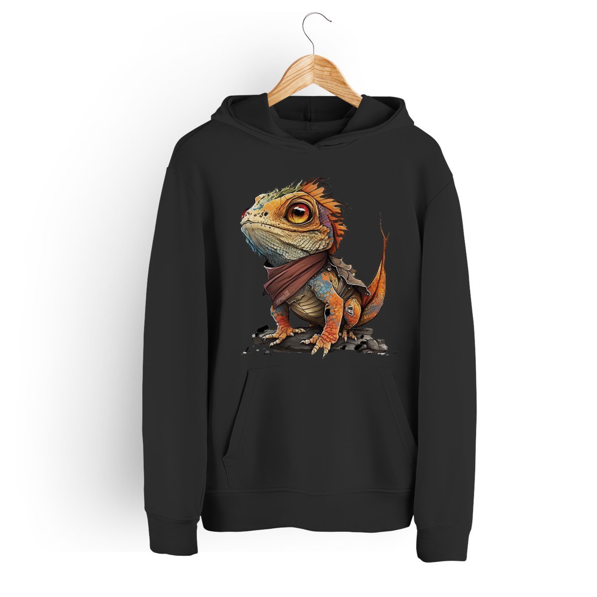 Bluza dziecięca z kapturem agama brodata 116 5made