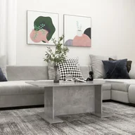 Ławy i stoliki kawowe - vidaXL vidaXL Stolik kawowy, szarość betonu, 103,5x60x40 cm, płyta wiórowa - miniaturka - grafika 1