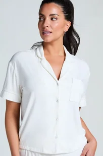 Hunkemöller Narzutka Essential z dżerseju z krótkim rękawem Biały - Biustonosze - miniaturka - grafika 1