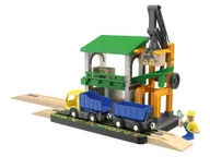 Pociągi dla dzieci - Lupilu Lokomotywownia / Dworzec kolejowy / Nastawnia / Stacja załadunkowa Stacja załadunkowa - miniaturka - grafika 1