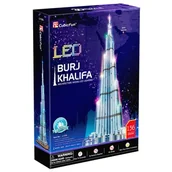 Puzzle - Cubicfun Puzzle 3D 136 el Burj Khalifa LED L133h - miniaturka - grafika 1