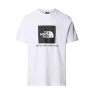 Koszulki męskie - The North Face Męskie S/S Raglan Redbox Koszulka White XXL - miniaturka - grafika 1
