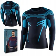 Koszulki męskie - KOSZULKA męska Brubeck DRY sportowa z długim rękawem TERMOAKTYWNA - M - miniaturka - grafika 1