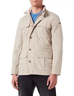 Geox Męska kurtka M Litio, Humus, 52 - Kurtki męskie - miniaturka - grafika 1