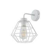 Lampy ścienne - 6208 Diamond New White Kinkiet 1 Pl TK Lighting - miniaturka - grafika 1