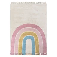 Dywany dla dzieci - Dywan dziecięcy bawełniany w tęczę 140 x 200 cm beżowy i wielokolorowy TATARLI - miniaturka - grafika 1