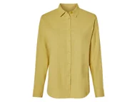 Koszule damskie - esmara® Koszula damska z lnem i bawełną (Zielony, 42) - miniaturka - grafika 1