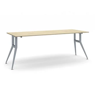 B2B Partner Stół konferencyjny WIDE, 2000 x 800 mm, dąb naturalny 423296 - Stoły i stoliki do biura - miniaturka - grafika 1