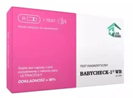 Testy ciążowe i diagnostyczne - ZBADAJSIE SP. Z O.O. ZBADAJSIE SP Z O.O Test ciążowy Babycheck z krwi hCG z krwi) 1 sztuka - miniaturka - grafika 1