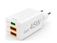 Ładowarki do telefonów - HAMA Ładowarka sieciowa Mini 45W 1xUSB-C, 2xUSB-A 4047443516558 - miniaturka - grafika 1