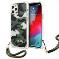 Etui i futerały do telefonów - Guess GUHCP12LKSARKA iPhone 12 Pro Max 6,7" zielony/khaki hardcase Camo Collection - miniaturka - grafika 1