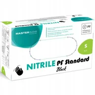 Rękawiczki jednorazowe - Master Glove, Rękawiczki nitrylowe, Czarny, rozm. S, 100 szt. - miniaturka - grafika 1