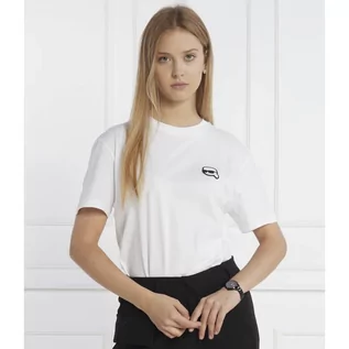 Koszulki i topy damskie - Karl Lagerfeld T-shirt ikonik 2.0 | Oversize fit - grafika 1