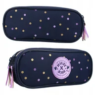 Piórniki - VADOBAG PIÓRNIK SZKOLNY DWUKOMOROWY TUBA SASZETKA MILKY KISS DOTTED DELIGHT - miniaturka - grafika 1