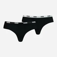 Majtki damskie - Komplet majtek brasiliana 2 sztuki Puma Women Microfiber Brazilian 2P Pack 90785504 L Czarny (8718824912943) - miniaturka - grafika 1